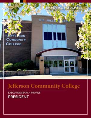 Cover image of SUNY Jefferson Executive Search Profile - President