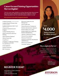 Thumbnail of MyCAA Eligible Training flyer - Opens PDF