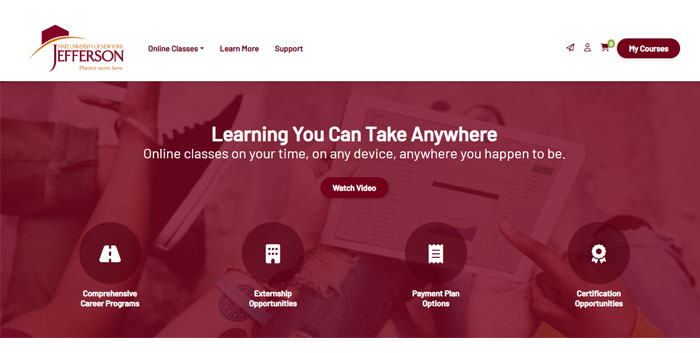 Screenshot of edu2 website