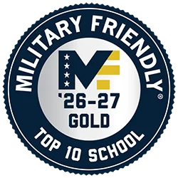 Military Friendly Award for 2026-26 top 10 school