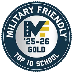 Military Friendly Award for 2025-26 top 10 school